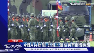 役男注意! 4個月軍訓役將下部隊.增外島籤｜TVBS新聞