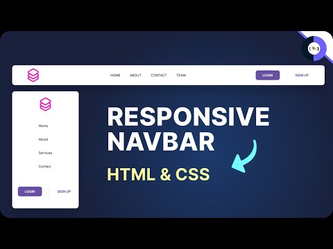 Create a Responsive Navbar with HTML & CSS | Front-end Tutorial for Beginners