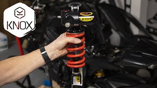 K-tech suspension install and review - KNOX Suzuki GSXR 750 Project Episode 2