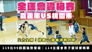 🔥【火力全開！桃園市vs嘉義市激戰四節】119比99桃園市強勢晉級｜114全運會男子籃球賽精華🔥