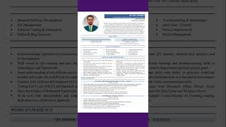 ATS Professional Resume CV writer #resume #resumedesign #résumédefilm #cv #cvwriting