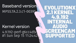 Evolution X 2.1 Kernel 4.9.192 Ported Redmi 4x