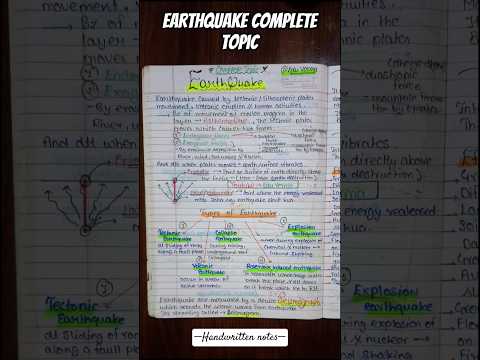 Earthquake notes class 11 ncert physical geography