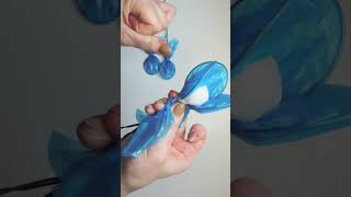 Plastic Bag Reuse DIY Idea #diy #handmade #craft #plasticbag #flower #tutorial #howto #blue #easydiy