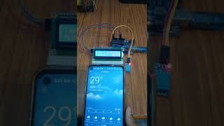 Weather Station using DHT 11, LCD. Arduino uno temperature and Humidity #shorts #youtubeshorts #diy