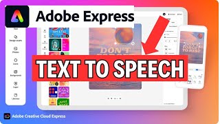 How to Do Text to Speech on Adobe Express 2024?