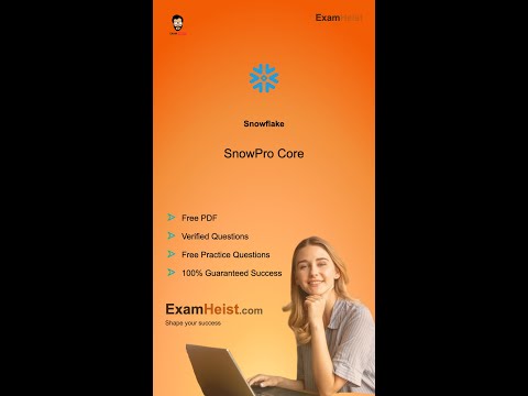 Snowflake Jobs? ❄️ Ace SnowPro Core! FREE PDF + Practice Test Guide. Certify Now!