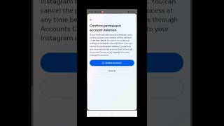 How to delete instagram account  #howtodeleteinstagramaccount #shorts