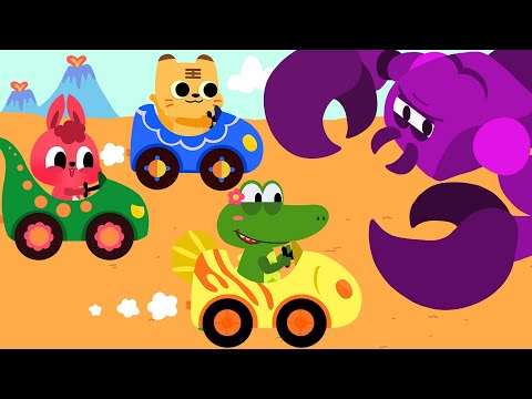 Jurassic land - Baby King car race