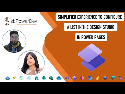 Simplified Experience to Configure a List in the Design Studio in Power Pages | #sbPowerDev