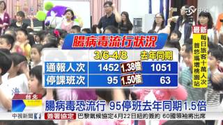 腸病毒恐流行 95停班去年同期1.5倍│中視新聞 20160408