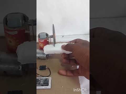 thermacol cutter machine DIY dc motor rotated