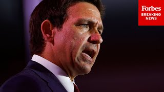 Desantis Touts Hardline Illegal Immigration Crackdown At Florida's Alligator Alcatraz