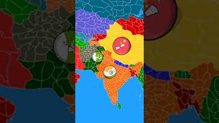 Countries In A Nutshell. #china #map #empire #geography #india #pakistan #indopak