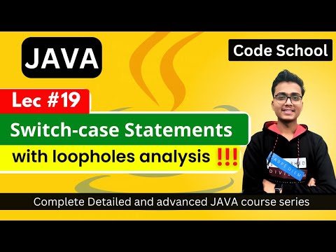 Switch-case statements | Loopholes analysis | Java full course in Hindi | Java Tutorial 19
