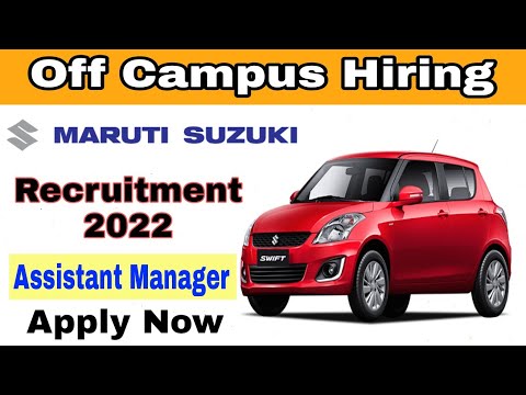 Maruti Suzuki TW Recruitment 2022 l Maruti Suzuki ITI Job Vacancy 2022 l maruti suzuki vacancy 2022