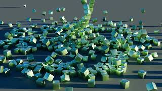 Cube Physics Simulation #2 \\ Rasalhague Animations