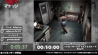BIOHAZARD 3 LAST ESCAPE　バイオハザード RTAマラソン（Day2）