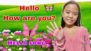 Hello How Are You Song with Lyrics and Actions | Nursery Rhymes | Hello Song for kids