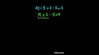 Solve this order of operations problem! #shorts #orderofoperations #operations #challenging