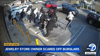 Anaheim jewelry store owner fires warning shot to scare off mob of would-be robbers