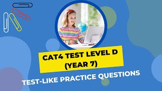 Ace Your CAT4 Level D [Year 7]: See the Format & Try These 8 Sample Questions
