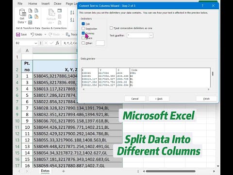 How to Split Data in Different Column