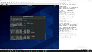 combine and compress use command line tar , zip, gzip ,bzip2