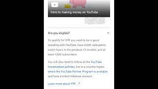 YouTube Monetization Requirements