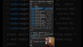 Create web server in a second #short #nodejs #vscode #express