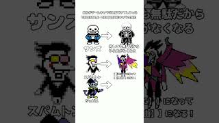 自分がゲームキャラだと気づいたら #shorts #undertale #deltarune #sans #jevil
