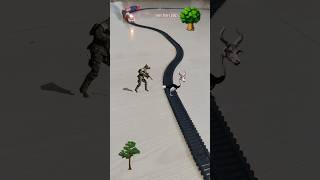 Army Cow 🐮 is following the Ostrich near the railway track and the train is approaching fast | Cows