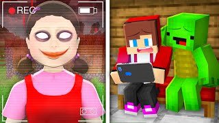 JJ and Mikey Got SQUID GAME on a Hidden Camera in Minecraft! - Maizen