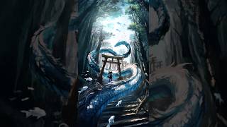 ⇣　　　　　　　　　　　ー白 龍 と 神 社ー