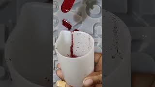 resin keychain making challenge day 23/30 #alphabet  #day23 #challenge #ytshorts #shots