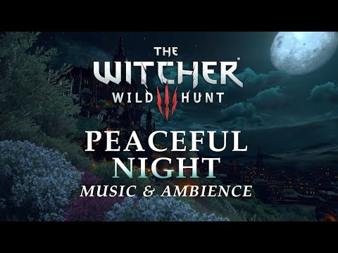 The Witcher Music & Ambience | Peaceful Night in Toussaint in 4K