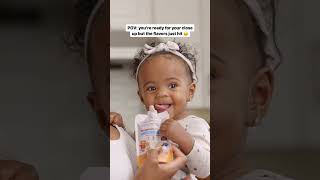 Happy Baby Enjoying Organic Puree