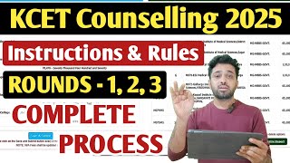 Detailed Explanation of KCET Counselling Process 2025 | How to edit option entry in KCET 2nd Round?