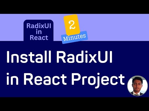 Install RadixUI in React Project || RadixUI