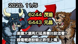 景碩 南電 茂迪 元晶 美國大選再打延長賽台股怎看? 選後綠電概念股能止跌往上嗎?