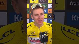 ¿Qué opina de Jonas? Tadej Pogacar Etapa 20 #TdF2024