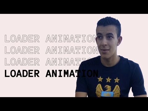HTML css loader animation