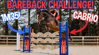 JUMPING 1M35CM BAREBACK! * BAREBACK CHALLENGE *