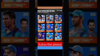 icc mens T20 world cup Indian captain over the years youtube #shorts