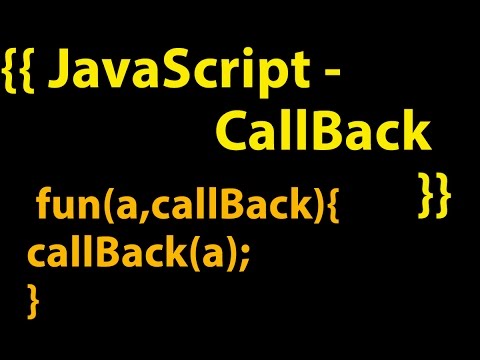 Callback in javaScript