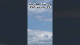 New Livery Lufthansa A380 Landing at JFK #airplane #modelairport #aviation #planespotting #lufthansa