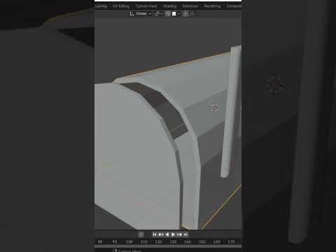 Day 1 of modeling a cube - Low Poly Mailbox #blender #blender3d #3dmodelingsoftware #blendertutorial