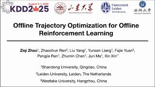 KDD 2025 - Offline Trajectory Optimization for Offline Reinforcement Learning