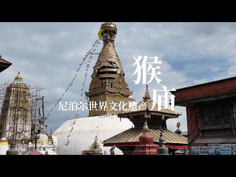 尼泊尔世界文化遗产猴庙，全亚洲的佛教胜地，山顶看加德满都全景｜Kathmandu Monkey Temple, Nepal