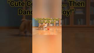 "Cute Corgi Slips... Then Dances with Joy!" #CorgiLucu #Animasi3D #AnjingImut #CorgiDance